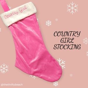 🏷Country Girl Pink Stocking